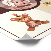 Poster Boho Woodland Photo Nouveau-né (Coin)