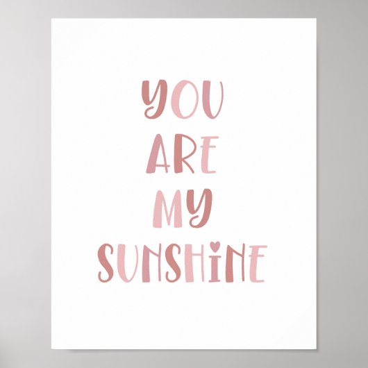 Poster Boho You Are My Sunshine Kids Decor (Devant)