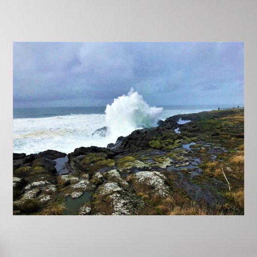 Poster Boiler Bay State Wayside, Depoe Bay, Oregon (Devant)