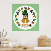Poster Boire comme un Leprechaun (Cuisine)