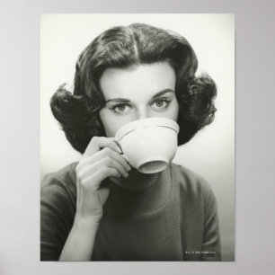 Poster Boire de femme