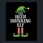 Poster Boire de la bière Noël Anniversaire<br><div class="desc">Boire de la bière Noël Anniversaire</div>