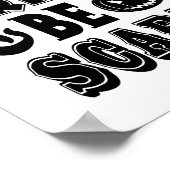 Poster BOIRE ET FAIRE PEUR Dîner D'Halloween drôle (Coin)