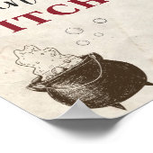 Poster Boire Jusqu'à la Fin Sorcières Halloween Table de (Coin)