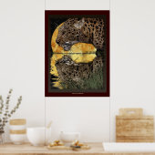 Poster BOIRE LEOPARD à l'affiche d'art SUNSET (Cuisine)
