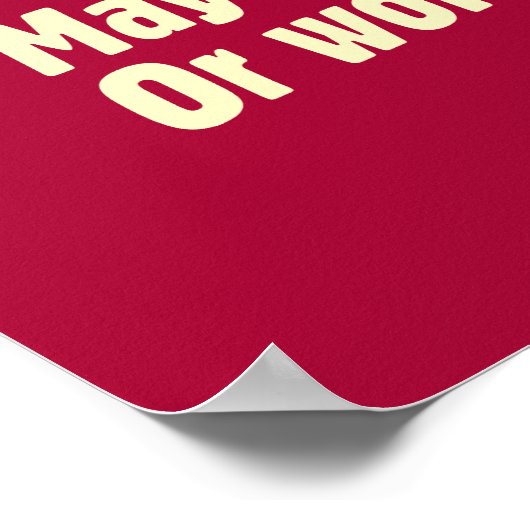 Poster Boire : Peut Causer Une Perte De Mémoire Pire (Coin)