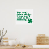 Poster Boire une chemise toute la journée (Cuisine)