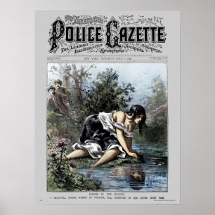 Poster Bois aliénés d'affiche de gazette de police