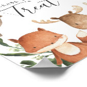 Poster Bois amis Baby shower Les bébés sont doux signe (Coin)