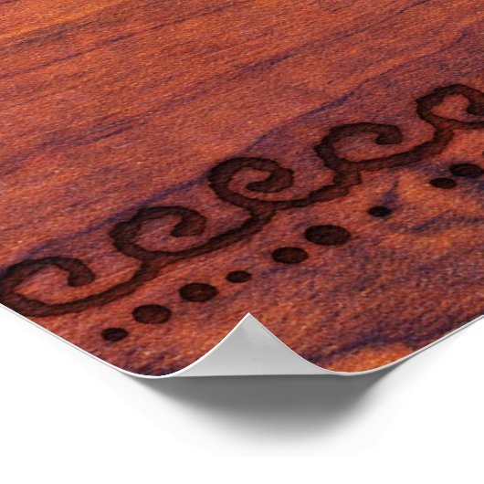 Poster Bois ancien (Coin)