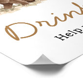 Poster Bois Animaux Aventure Await Boissons (Coin)