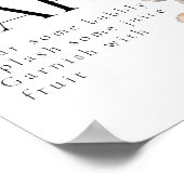 Poster Bois Animaux Baby shower moderne Bar (Coin)