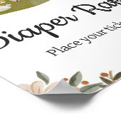 Poster Bois Animaux Boho Baby shower Déchets Raffle (Coin)