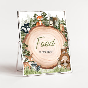 Poster Bois Animaux Bois Tranches Alimentation