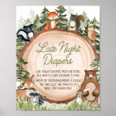 Poster Bois Animaux Bois Tranches de bois Diapositives no (Devant)