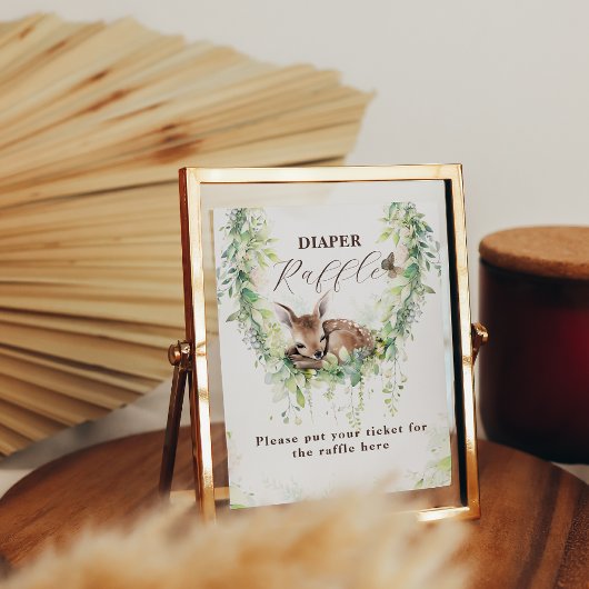 Poster Bois Animaux Végétation Bébé Garçon Douche couche