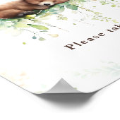 Poster Bois Animaux Végétation Bébé Garçon Douche Faveurs (Coin)