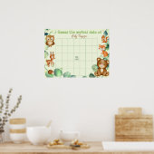 Poster Bois Animaux Verdure Eucalyptus Guess Game (Cuisine)