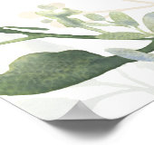 Poster Bois Animaux Verdure Forêt d'or Bienvenue bébé (Coin)