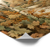 Poster Bois Art Cosy Cabine Bois Peinture (Coin)