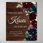 Poster Bois bleu de la Bourgogne et de la Marine Combien  (Devant)