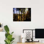 Poster Bois d'automne (Bureau à domicile)