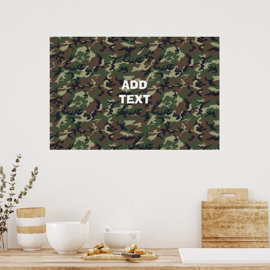 Poster Bois de Camouflage (Cuisine)