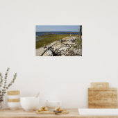 Poster Bois de chêne sur la plage (Cuisine)