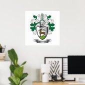 Poster Bois de famille Bowen Armoiries (Bureau à domicile)