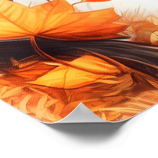 Poster Bois de fées d'automne (Coin)