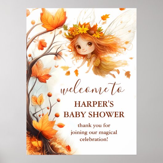 Poster Bois de fées d'automne (Devant)