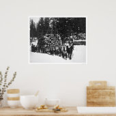 Poster Bois de sciage, Alaska 1919 (Cuisine)