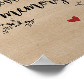 Poster Bois de vignes rustiques, En souvenir affectueux, (Coin)