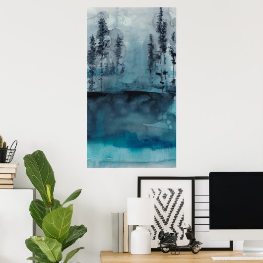 Poster Bois d'hiver (Bureau à domicile)