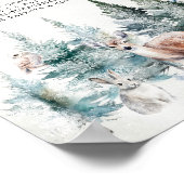 Poster Bois d'hiver Froid à l'extérieur des plongeurs de  (Coin)