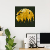 Poster Bois dorés (Bureau à domicile)