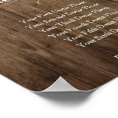 Poster Bois et lumières Barre à Donut Signal de réception (Coin)