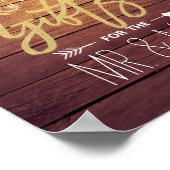 Poster Bois Floral Chaîne Lights Cartes Cadeaux Signal Ma (Coin)