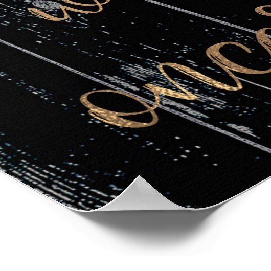 Poster Bois foncé rustique et lumières Choisir un siège p (Coin)