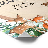 Poster Bois Hiver Onederland Anniversaire Faveurs (Coin)