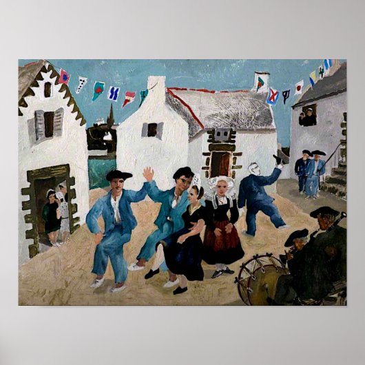 Poster Bois - Marins dansants (Devant)