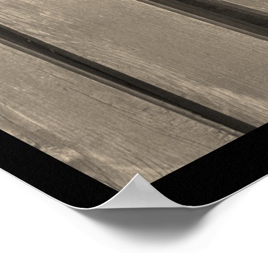 Poster Bois patiné (Coin)