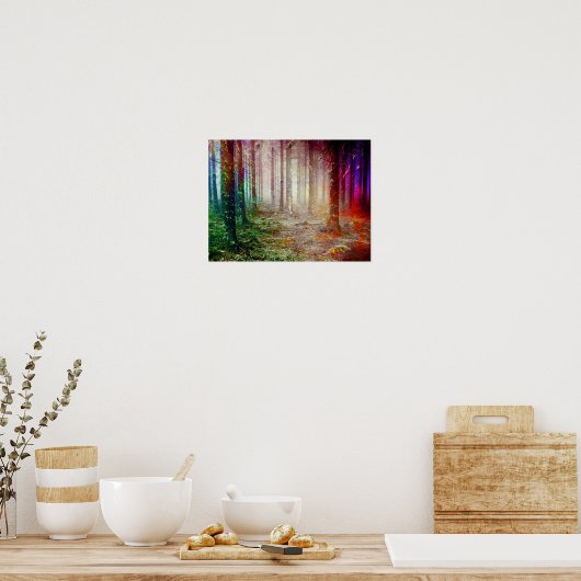 Poster Bois peint (Cuisine)