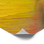 Poster Bois pétrifié jaune (Coin)