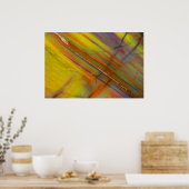 Poster Bois pétrifié jaune (Cuisine)