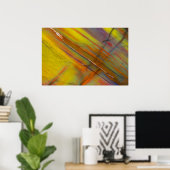 Poster Bois pétrifié jaune (Bureau à domicile)