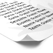 Poster Bois pourpre Mariage damassé Florale (Coin)