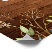 Poster Bois & Roses Blanches LSF Dîner de répétition (Coin)