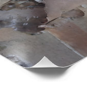 Poster Bois Roux de Bouleau Tordus Rustique (Coin)
