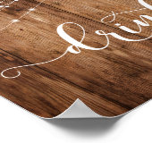 Poster Bois rustique et lumières Signal de réception (Coin)